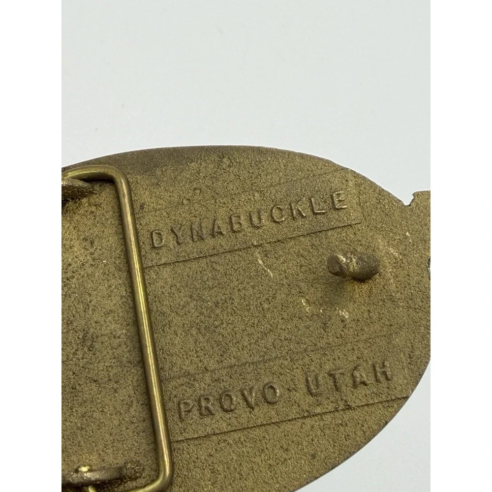 Vintage Energy Helicopters Inc Belt Buckle Brass‎ Metal Bronze USA